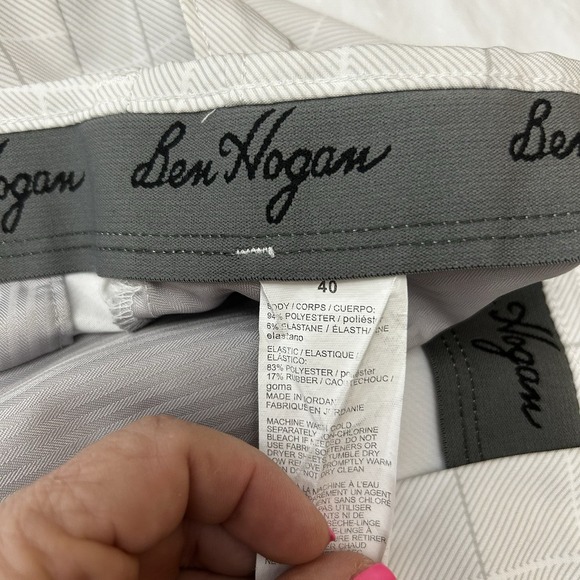 Ben Hogan Men's Performance Golf Shorts Size 40, Gray Polyester, Flat Front - Picture 3 of 5